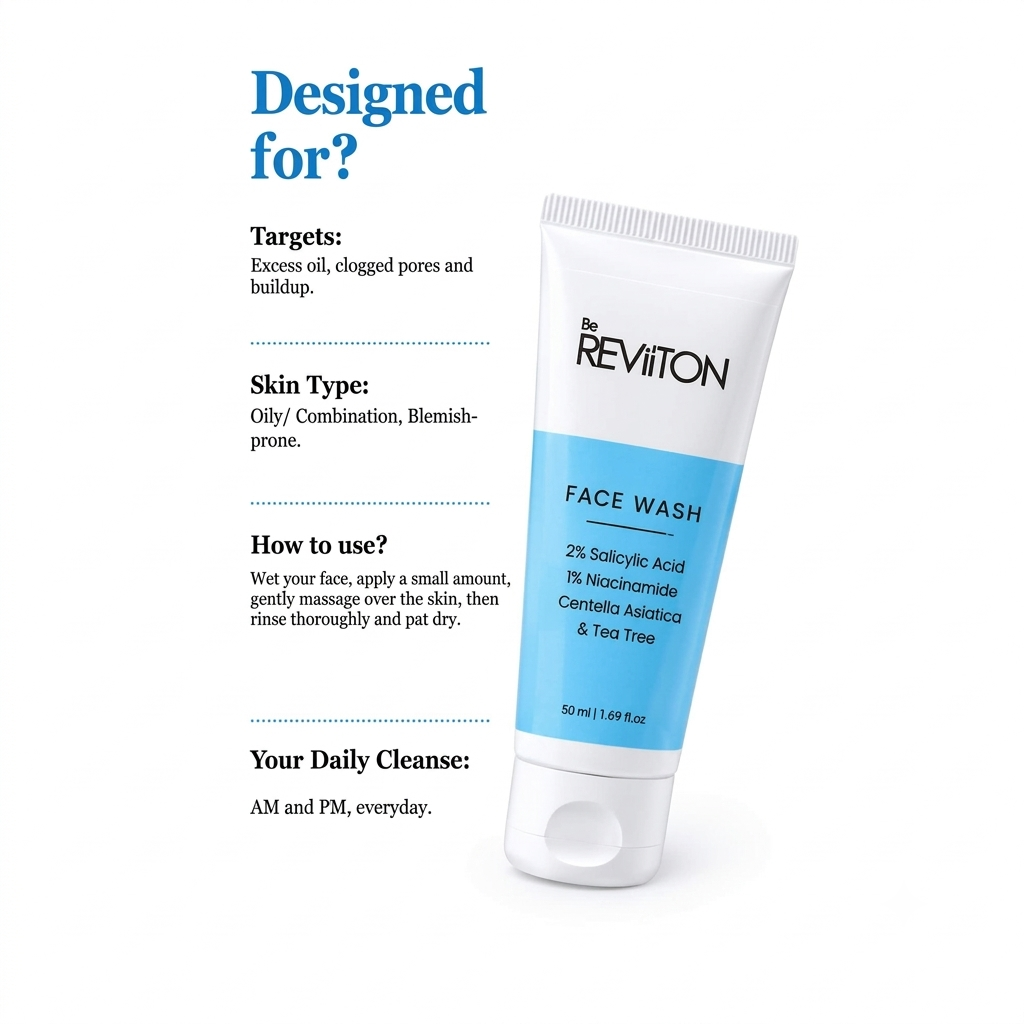 2% Salicylic Acid Face Wash with Tea Tree  Extract | Fragrance Free