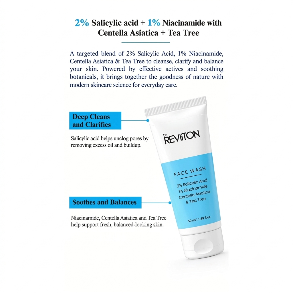 2% Salicylic Acid Face Wash with Tea Tree  Extract | Fragrance Free